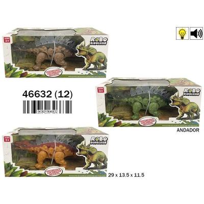 Caixa Stegosaurus Anda Luz e Som