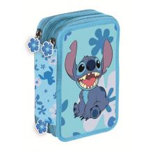 Estojo escolar com acessórios Stitch