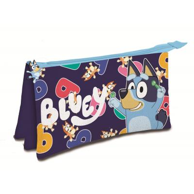Estojo escolar triplo Bluey