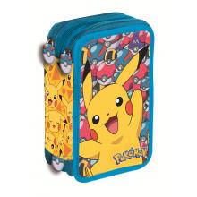 Estojo escolar com acessórios Pokémon