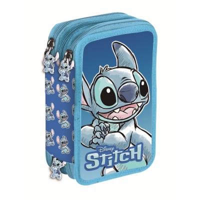 Estojo escolar com acessórios Stitch
