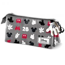 Estojo escolar triplo Mickey