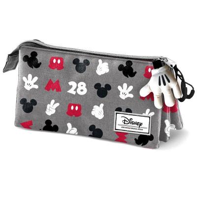 Estojo escolar triplo Mickey