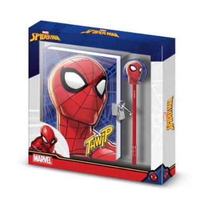 Diário Spider-Man chave com caneta F