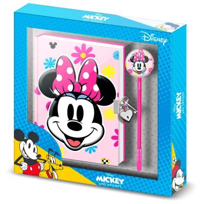 Diário Minnie chave com caneta F. Fl