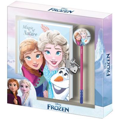 Diário Frozen chave com caneta