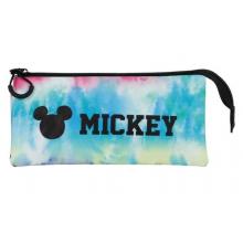 Estojo escolar triplo Mickey