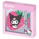 Diário Kuromi com caneta Strawberry