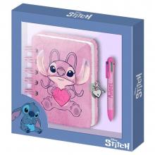 Angel caderno em peluche com caneta Heart