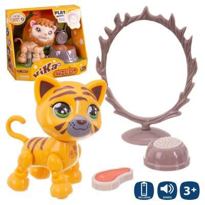 Leon / Tigre Interactivo 2 Modelos 10,50 × 7 × 10,50 Cm