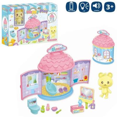 Casa Happy Play Mobiliário Banho 19 X 7 X 13,50