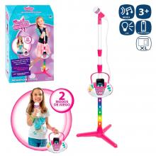 Microfone com Soporte e cesto