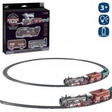 Pista Trem Locomotiva + 2 Vagoes 68 × 68 Cm
