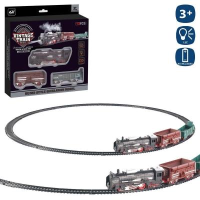 Pista Trem Locomotiva + 2 Vagoes 68 × 68 Cm
