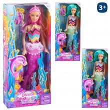 Boneca Pequena Sereia 3 Modelos 29 Cm