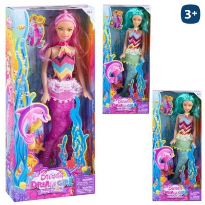 Boneca Pequena Sereia 3 Modelos 29 Cm