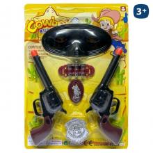 Conjunto de 2 Arma de Cowboy com Mascara