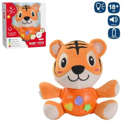 Pelcia de Atividades Tigre 2 Modelos 20 × 20 Cm