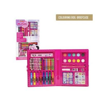 Minnie conjunto de papelaria para colorir caixa