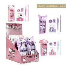 Estojo escolar com acessórios de peluche Hello Kitty