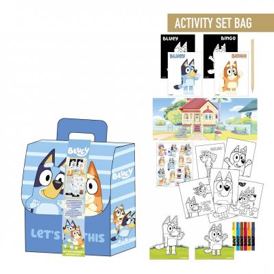 Conjunto para colorir Mochila Bluey
