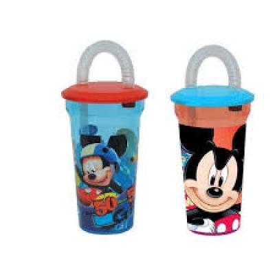 VASO C/PAJITA 400ML MICKEY