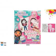Livro de arte em feltro para colorir Dollhouse