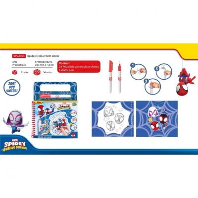 Livro para pintar com água Spider-Man