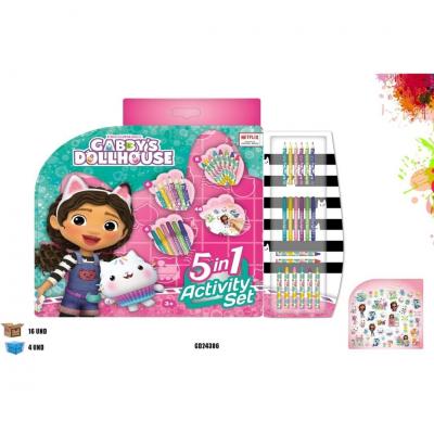 Conjunto de atividades 5 em 1 Gabby's Dollhouse