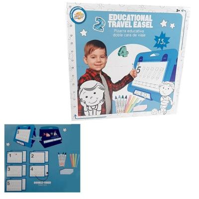 Quadro didático Duplo Portátil Azul
