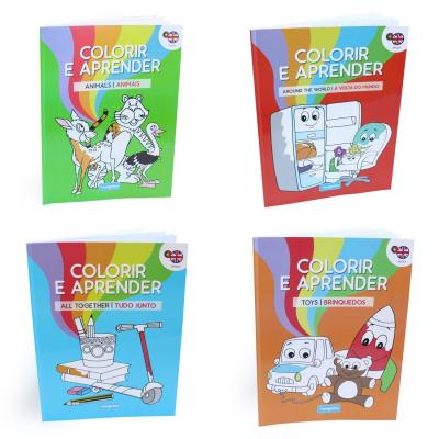 Livro para colorir e aprender — modelo sortido