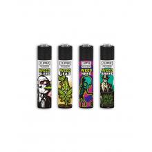 Isqueiros Clipper CP11RH Weed Rhyme — Pack de 48 unidades