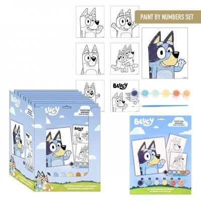 Conjunto de Papelaria Colorido Bluey