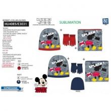 Mickey Gorro com gola com luvas Multi Composition