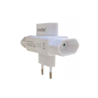 Adaptador Plano Tres Tomadas 3 x 10A 250V MAX.2300W