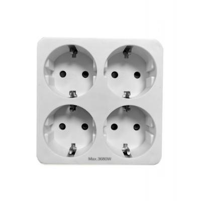Adaptador Quádruplo 4 x 16A 250V Max. 3680W