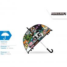 Guarda-chuva Transparente Campana 46 cm Manual Minecraft