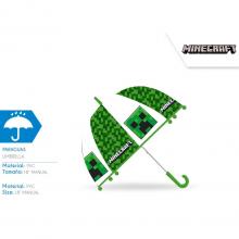 Guarda-chuva Transparente Campana 46 cm Manual Minecraft