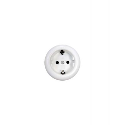 Base de Ficha Redondo 16A 250V 2P com T Montaje Superficie