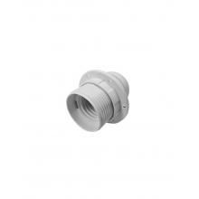 Casquilho para Lâmpada com Rosca Parcial Termoplástico E27 Branco CJ144 — Pack de 6 unidades