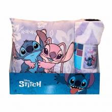 Stitch Conjunto Manta Polar 100 x 140 com ALMOFADA 35 x 35