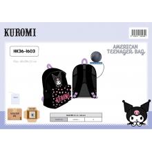Kuromi American Teenager Bolsa With Front Pocket 40 cm HK36