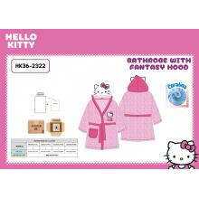 Hello Kitty Bathrobe With Fantasy Hood 3-4.5-6.7-8.9-10A) — Pack de 4 unidades