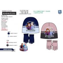 Gorro com luvas Frozen