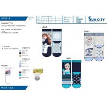 Meia Antiderrapante Frozen 70%CO 18%PE 10%PA 2% Ea — Pack de 24 unidades