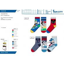Meias Mickey 62%CO23%PE13%PA2%EL — Pack de 12 unidades