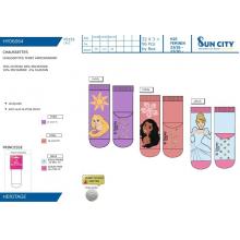 Meia Antiderrapante Princesas Disney — Pack de 24 unidades