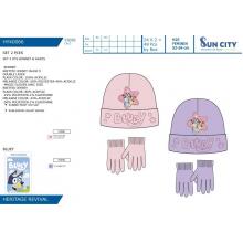 Gorro com luvas Bluey