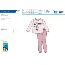 Pijama Longo Coralina Minnie — Pack de 4 unidades