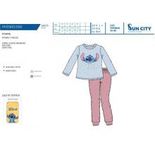 Pijama Longo Coralina Lilo Et Stitch — Pack de 4 unidades